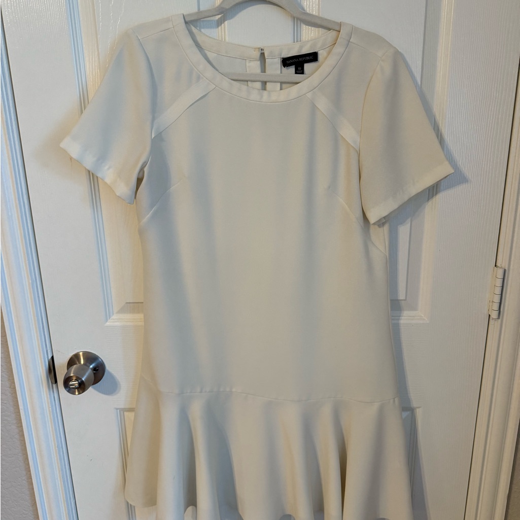 Banana Republic Cream Mini Dress